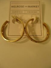 Nordstrom Melrose and Market Cut Out Circle Earrings Gold NWT 50
