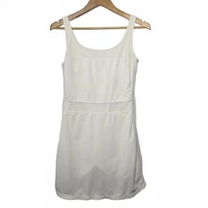 Nike Tennis Dress Womens Medium White Dri Fit Tank Mesh Built In Shorts - Picture 1 of 7