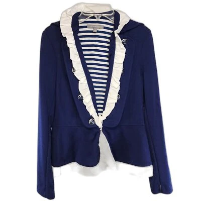 Vintage 90's NWT NY Collection Navy Blue Sailor Style Blazer Jacket Size S - Image 1 of 4