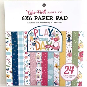 Echo Park Paper PLAY ALL DAY 6" x 6" Scrapbook Paper Pad - Picture 1 of 1