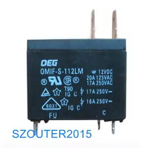 5 PIEZAS OMIF-S-112LM Relé 12V 20A 4PINES NUEVO - Imagen 1 de 1