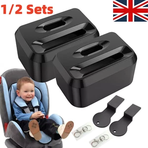 1/2x Car Seat Belt Buckle Child Protect Lock Guard Baby Seat Secure Reusable - Picture 1 of 16