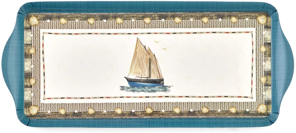 Pimpernel Coastal Breeze Melamine Sandwich Tray 15.25".5"