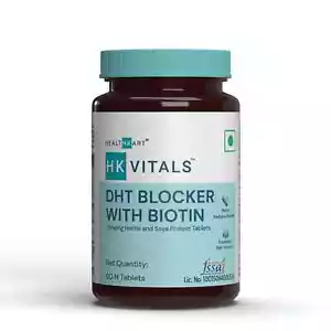 HealthKart HK Vitals DHT Bloccante con Biotina Stimola la Crescita dei Capelli, 60 Compresse - Foto 1 di 7