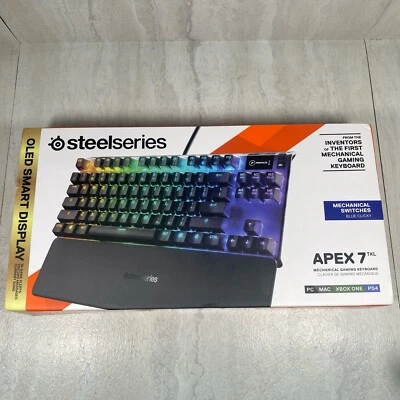 Open Box - SteelSeries Apex 7 TKL Wired Mechanical Keyboard -Blue Switches - Image 1 of 4