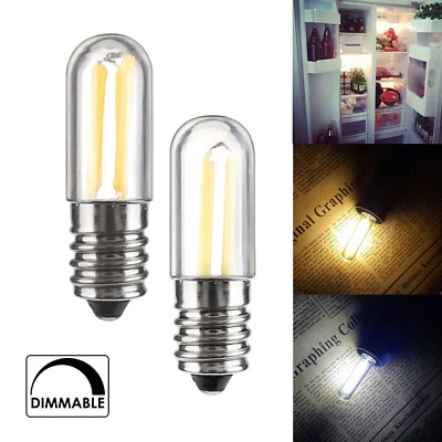 Dimmable Mini E14 E12 1W 2W 3W LED Fridge Freezer Filament Light Bulb Lamp Bulbs - Image 1 of 4