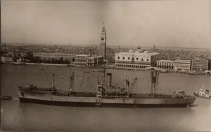 USS Eridanus (AK-92) Schiff Venedig, Italien RPPC Echtfoto Postkarte - Bild 1 von 2