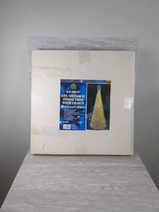 E-Z DECO 4 FT ÁRBOL ACABADO METÁLICO CON LUCES/CONFIGURACIÓN RÁPIDA Y FÁCIL/INTERIOR-EXTERIOR - Imagen 1 de 2