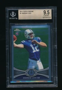 BGS 9.5 ANDREW LUCK 2012 TOPPS CHROME #1 RC ROOKIE CARD *GEM MINT CONDITION* - Picture 1 of 1