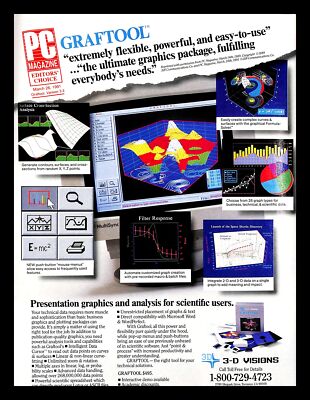 1991 3-D Visions Graftool Graphics Package Vi...