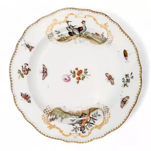 Antica piastra in porcellana Meissen cerchio dorato, c.1820 - Foto 1 di 17
