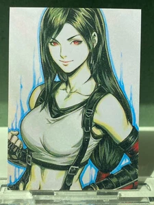 Goddess Doujin Anime Card Artists Sketch Stye Frost Design Card #23 TIFA - Picture 1 of 8