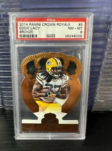Panini Crown Royale 2014 Eddie Lacy #5 bronce PSA 8 - Imagen 1 de 2