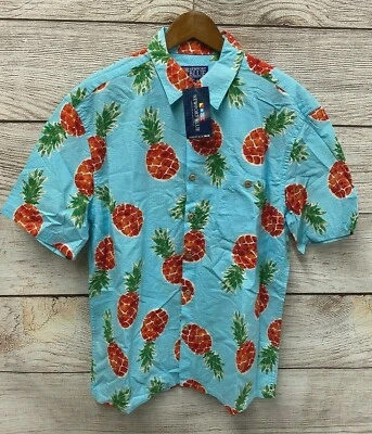 Camisa Newport Azul Para Hombre Talla Mediana Texturizada Piña Abotonada Nueva DEFECTUOSA Foto 1 de 4