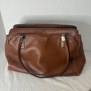 Coach Madison vintage n. D1373-25161 Borsa a tracolla in pelle marrone fodera rossa - Foto 1 di 17