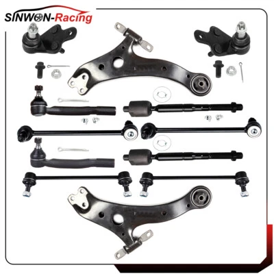 Kit de suspensión de extremo de barra de amarre brazo de control inferior delantero 12 para Toyota Camry 2007-2011 Foto 1 de 4