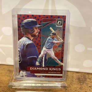 Brandon Lowe 2022 Panini Donruss Optic Diamond Kings Liberty Prizm Rays /25