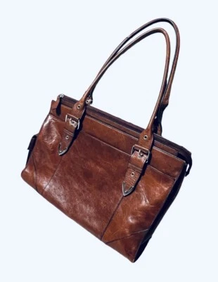 Maletín de cuero vintage accesorio para documentos portátil - Cuero Wilson Foto 1 de 4