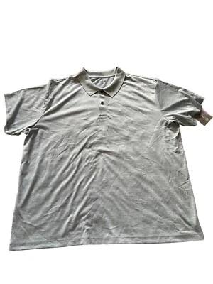 Camisa polo de golf Falls Creek Performance gris Fast Dri manga corta talla XXXL 3XL Foto 1 de 4