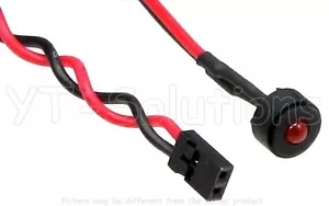 Rote HDD LED mit 2-poligem 2,00mm Pitch Stecker - Bild 1 von 2