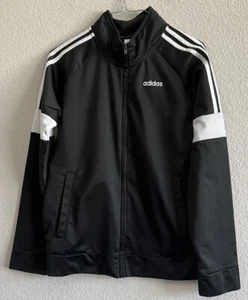 Boy Adidas Youth Boys Track Jacket color black size 14/16 - Picture 1 of 6
