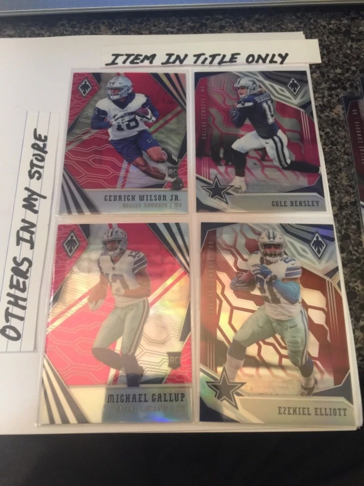 2018 phoenix refractor pink rc #d/199 cedrick wilson jr cowboys  - Image 1 of 1