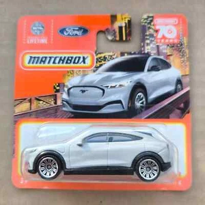 MATCHBOX Short Card MBX 70 YEARS 2021 FORD MUSTANG MACH-E GRAY 44/100 - Picture 1 of 1
