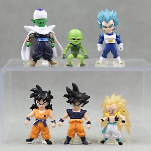 Kid Gift 6X Anime Dragon Ball Z Super Goku Vegetto Vegeta Figure Toy Cake Topper