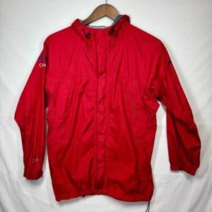 Marmot Rain Jacket Windbreaker Hooded Lightweight Red Buddy Werner Sz Boys XL - Picture 1 of 11