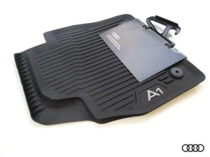 Tappetini Originali Audi A1 in gomma 2019 - 2024 anteriori nero 82B061501 041 - Imagen 1 de 5
