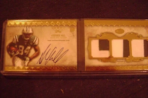 Stephen Hill 2012 Topps Fünf Sterne Auto RC Booklet Triple Jersey 05/15 NY Jets - Bild 1 von 1
