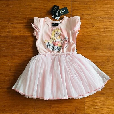 Rock Your Kid RYK Disney Princess Sleeping Beauty Aurora Pink Tutu Dress 3 BNWT - image 1 of 4