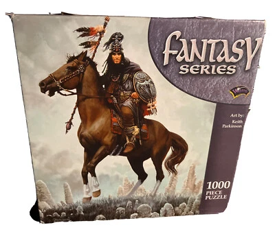 Rompecabezas Horseman Knight Keith Parkinson WotC Wizards Of Coast Fantasy 1000 sellado Foto 1 de 4
