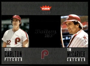 2004 Fleer Greats of the Game #1 BM Carlton / McCarver BASEBALL Phillies - Picture 1 of 2