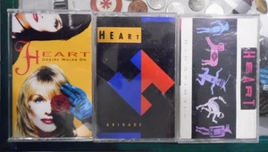 HEART Cassette Tape LOT Self-Titled - Bad Animals - Brigade 80s Rock - Picture 1 of 1