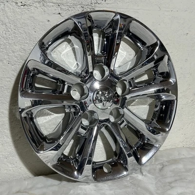 2013-2024 Dodge Ram Truck 1500 Chrome 17” OEM Wheel Skin Cover Center Hub Cap - Image 1 of 4