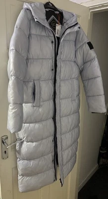 New with tags Superdry Grey XPD Sports Puffer Coat Jacket Size 10 - Image 1 of 4