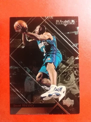 1999-00 Upper Deck Black Diamond - David Wesley #9 Charlotte Hornets  - Image 1 of 4
