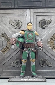 Star Wars Custom Open Seasons JANGO FETT 3.75" fig. With REMOVABLE Helmet! - Picture 1 of 7