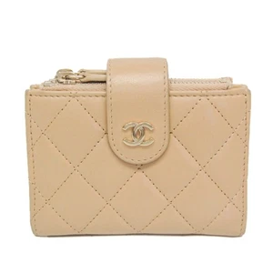 Chanel Matelasse Card And Coin Case Compact Wallet Women's Leather... BF584419 - Picture 1 of 17