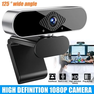 USB Webcam, 1080P Streaming Webcam mit Mikrofon für PC, MAC, Laptop - Bild 1 von 15