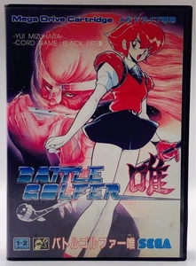Battle Golfer Yui W/Box instruction SEGA Mega Drive MD Cartridge Tested - Picture 1 of 12