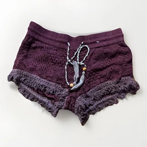 Pantaloncini zingari viola Vanilla Star taglia small nappe maglia elastico in vita foderato - Foto 1 di 5