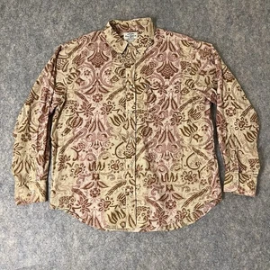 VTG Ralph Lauren Polo Jeans Co Shirt Mens XL Paisley Button Up Floral - Picture 1 of 6