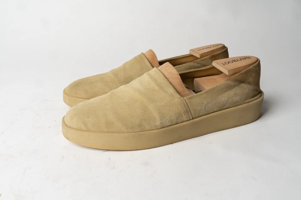 Zapatillas sin cordones ERMENEGILDO ZEGNA Fear Of God para hombre beige gamuza talla EU 8 / US 9 Foto 1 de 4