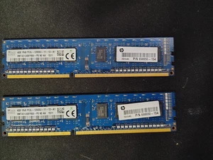 SKhynix 8GB (2x4GB) DDR3-1600 PC3L-12800U PC Memory RAM HP 698650-154 - Picture 1 of 2