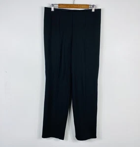 Nygard Slims Size Large 14 16 Ponte Knit Pull On Straight Leg Pants Black - Picture 1 of 4