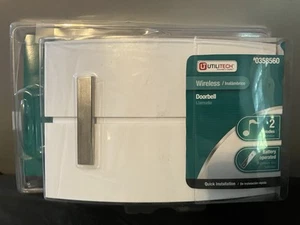 UTILITECH Wireless Doorbell, #0322614 Two Sounds, New Unopened, 115 ft Range - Picture 1 of 4