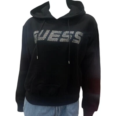Sudadera Mujer Con Capucha Guess V4BQ25KC3D2 JBLK Negra - Imagen 1 de 4