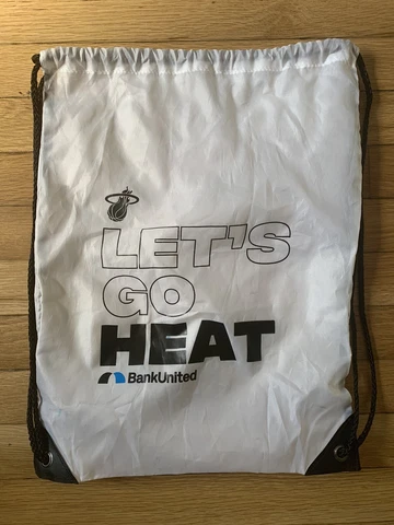 Miami Heat Drawstring Gray Bag Cover